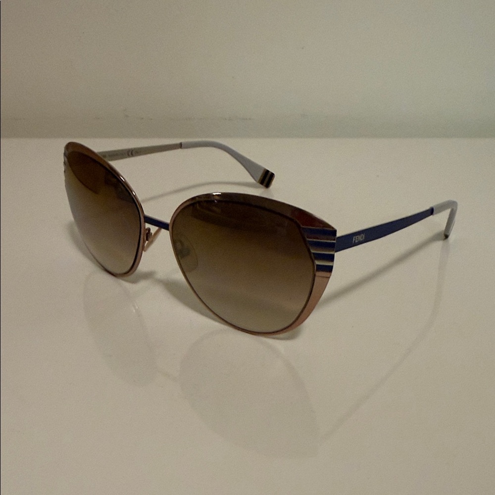 Fendi Brown and Blue Sunglasses
